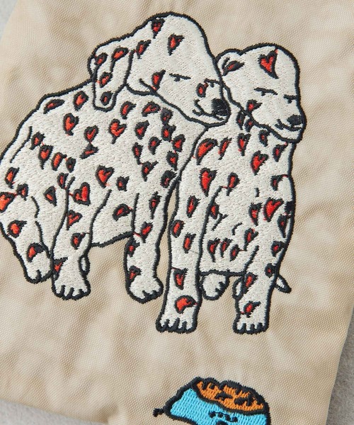 ear PAPILLONNER（イアパピヨネ）の「《軽量/バッグ２個セット》ear×ken nakayama SD＆サブバッグ（エコバッグ/サブバッグ・レディース・グレー/アイボリー/ブラック・FREE）」の5枚目の写真