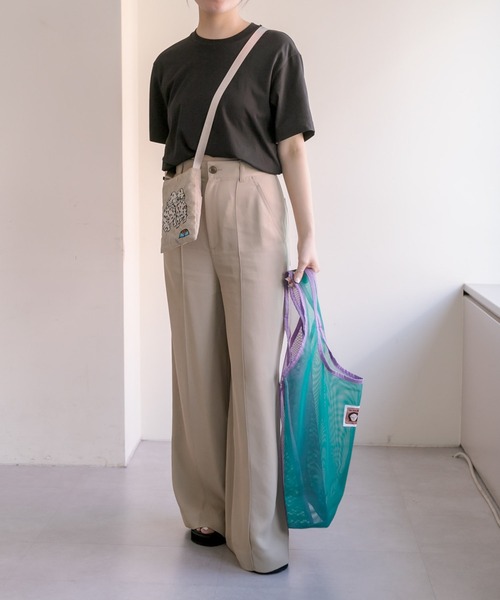 ear PAPILLONNER（イアパピヨネ）の「《軽量/バッグ２個セット》ear×ken nakayama SD＆サブバッグ（エコバッグ/サブバッグ・レディース・グレー/アイボリー/ブラック・FREE）」の21枚目の写真