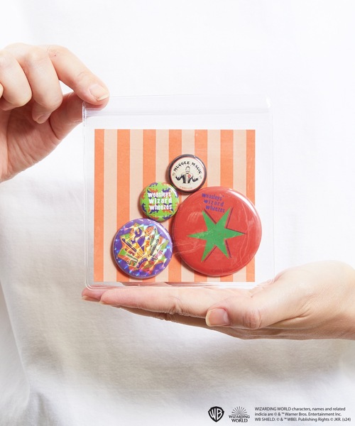 FLAPPER（フラッパー）の「FLAPPER フラッパー:ハリー・ポッター モチーフセット缶バッチ（バッジ・レディース・オレンジ/ピンク・FREE）」の4枚目の写真