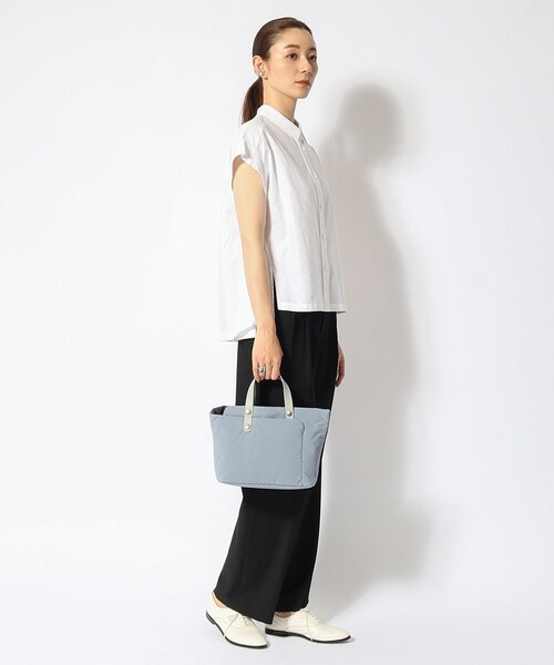 HIROKO HAYASHI（ヒロコハヤシ）の「◆MOSCOVA CELESTE（モスコーバ チェレステ）ミニショルダーバッグ（ショルダーバッグ・レディース・チャコール/ブルー系9・00）」の8枚目の写真