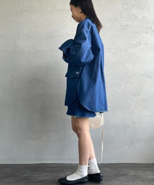 アメリカーナ ジーンズファクトリー別注 デニムオーバーシャツジャケット 新品 AMERICANA（アメリカーナ）の「[Americana×JEANS FACTORY