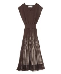 LAGUNAMOON | シアーパターンニットワンピース(ワンピース)