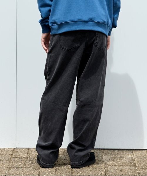 GLAZOS（グラソス）の「ストレッチデニム・ワイドバギーパンツ（その他パンツ・キッズ・インディゴブルー/ライトブルー/ブラック・140cm/150cm/160cm/170cm）」の2枚目の写真