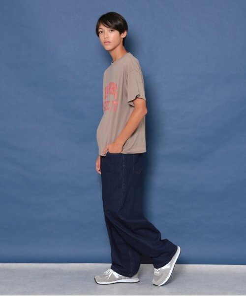 GLAZOS（グラソス）の「ストレッチデニム・ワイドバギーパンツ（その他パンツ・キッズ・インディゴブルー/ライトブルー/ブラック・140cm/150cm/160cm/170cm）」の8枚目の写真