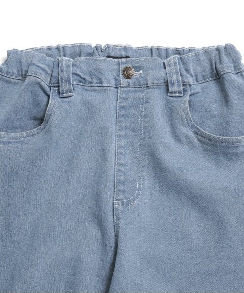 GLAZOS（グラソス）の「ストレッチデニム・ワイドバギーパンツ（その他パンツ・キッズ・インディゴブルー/ライトブルー/ブラック・140cm/150cm/160cm/170cm）」の10枚目の写真