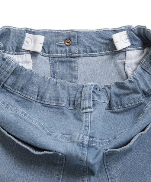 GLAZOS（グラソス）の「ストレッチデニム・ワイドバギーパンツ（その他パンツ・キッズ・インディゴブルー/ライトブルー/ブラック・140cm/150cm/160cm/170cm）」の13枚目の写真