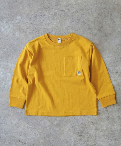 メッシュ生地 長袖Tシャツ マスタード （春新作 ハンサムに決まる 