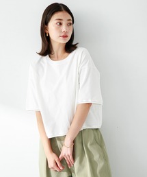 URBAN RESEARCH Sonny Label | USAコットンクロップドワイドTシャツ(Tシャツ/カットソー)