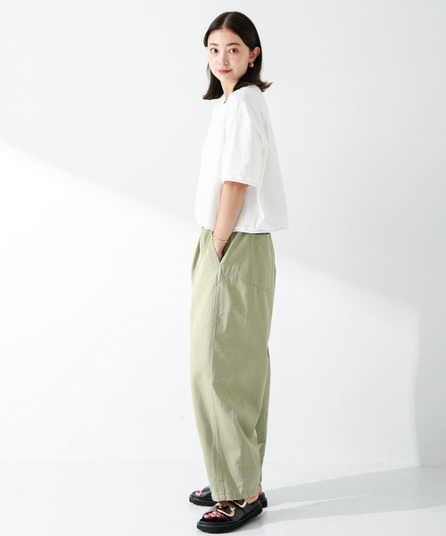 URBAN RESEARCH Sonny Label（アーバンリサーチサニーレーベル）の「USAコットンクロップドワイドTシャツ（Tシャツ/カットソー・レディース・ブラック/ピンク/オフホワイト・FREE）」の5枚目の写真