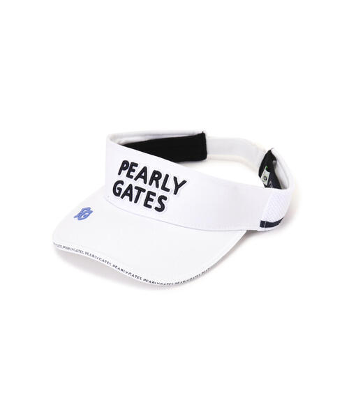 PEARLY GATES サンバイザー 「PEARLY GATES」ビオ花柄つば広