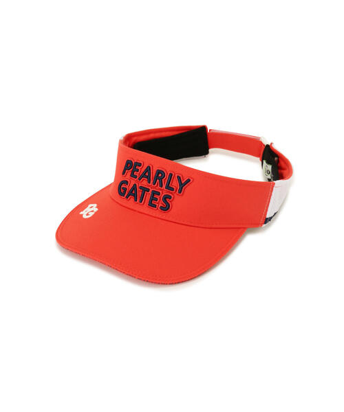 見逃し厳禁！おトクな PEARLY GATES】リサイクルツイル×メッシュバイザー (UNISEX 帽子