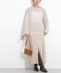 NANO universe | コーデュロイフロントスリットロングスカート(デニムスカート)