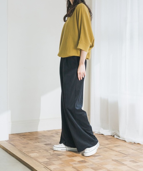 URBAN RESEARCH DOORS（アーバンリサーチドアーズ）の「ベロアコールイージーパンツ（その他パンツ・レディース・グレー/ブラック・MEDIUM）」の3枚目の写真