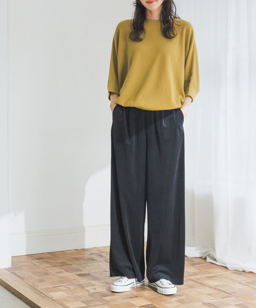 URBAN RESEARCH DOORS（アーバンリサーチドアーズ）の「ベロアコールイージーパンツ（その他パンツ・レディース・グレー/ブラック・MEDIUM）」の4枚目の写真