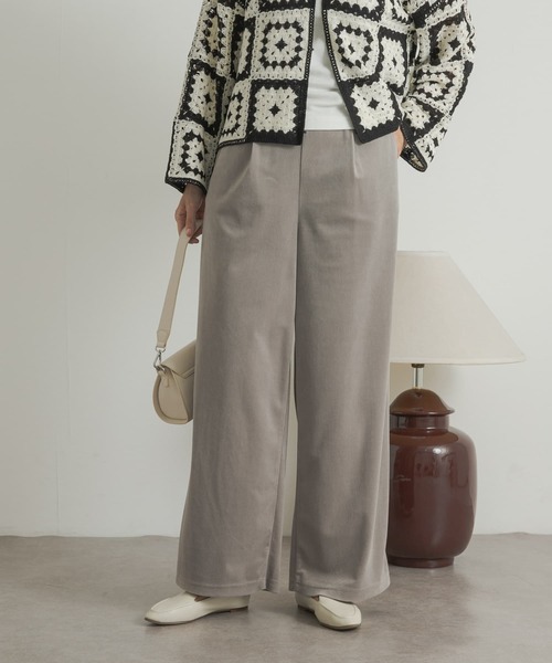 URBAN RESEARCH DOORS（アーバンリサーチドアーズ）の「ベロアコールイージーパンツ（その他パンツ・レディース・グレー/ブラック・MEDIUM）」の11枚目の写真