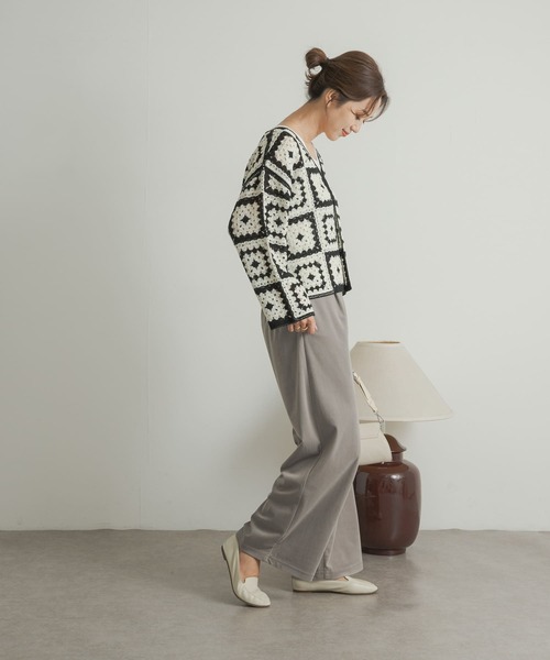 URBAN RESEARCH DOORS（アーバンリサーチドアーズ）の「ベロアコールイージーパンツ（その他パンツ・レディース・グレー/ブラック・MEDIUM）」の20枚目の写真