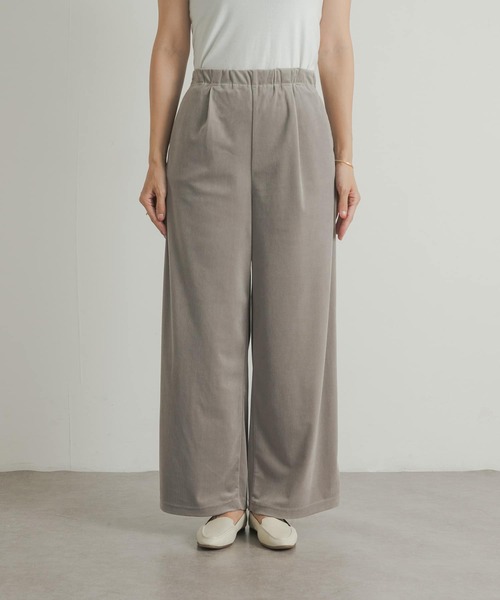 URBAN RESEARCH DOORS（アーバンリサーチドアーズ）の「ベロアコールイージーパンツ（その他パンツ・レディース・グレー/ブラック・MEDIUM）」の21枚目の写真