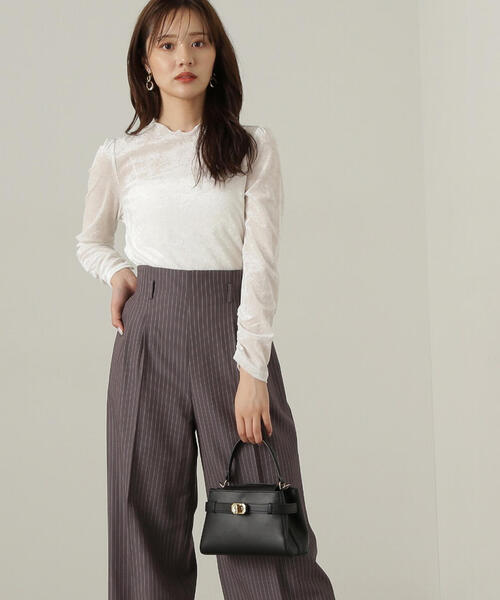 PROPORTION BODY DRESSING（プロポーションボディドレッシング）の「ベロアカットソー / 1214260908（Tシャツ/カットソー・レディース・ブラック/ホワイト系その他・FREE）」の9枚目の写真