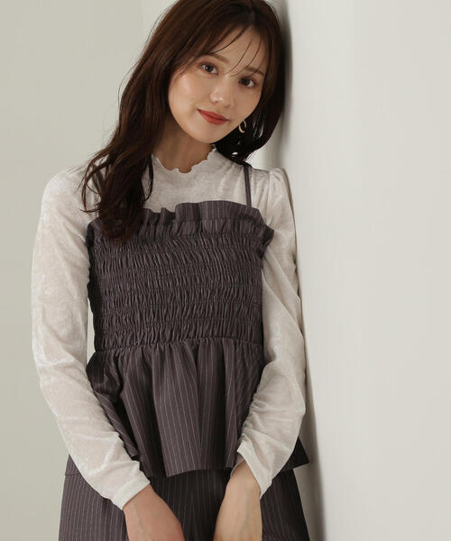 PROPORTION BODY DRESSING（プロポーションボディドレッシング）の「ベロアカットソー / 1214260908（Tシャツ/カットソー・レディース・ブラック/ホワイト系その他・FREE）」の11枚目の写真