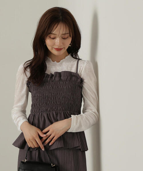 PROPORTION BODY DRESSING（プロポーションボディドレッシング）の「ベロアカットソー / 1214260908（Tシャツ/カットソー・レディース・ブラック/ホワイト系その他・FREE）」の13枚目の写真