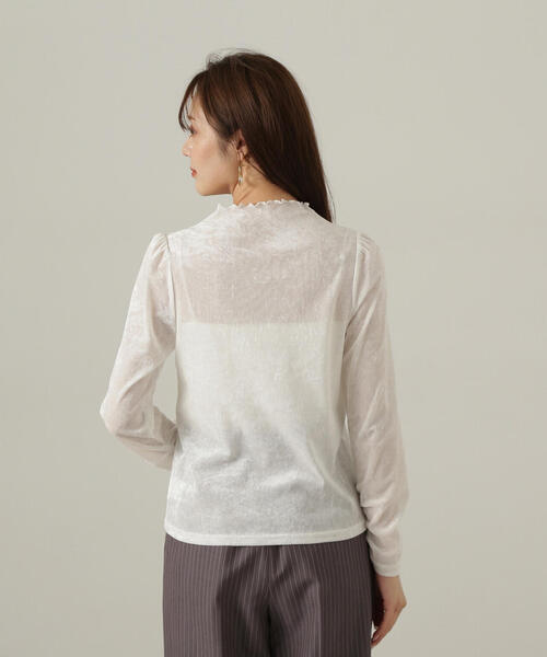 PROPORTION BODY DRESSING（プロポーションボディドレッシング）の「ベロアカットソー / 1214260908（Tシャツ/カットソー・レディース・ブラック/ホワイト系その他・FREE）」の17枚目の写真