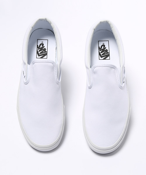 ★vans★クラシックスリッポン ホワイト ヴァンズ VANS VANS クラシック スリッポン （ホワイトチェック