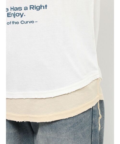 jouetie（ジュエティ）の「グランジカラーレイヤードロンT（Tシャツ/カットソー・レディース・ブラック/オフホワイト/ピンク・MEDIUM）」の9枚目の写真