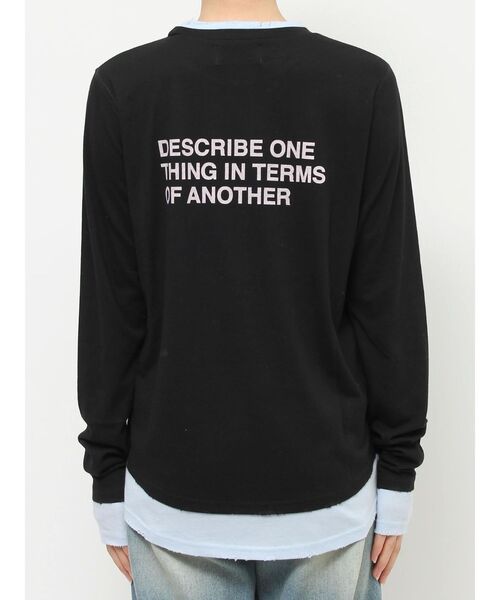 jouetie（ジュエティ）の「グランジカラーレイヤードロンT（Tシャツ/カットソー・レディース・ブラック/オフホワイト/ピンク・MEDIUM）」の11枚目の写真