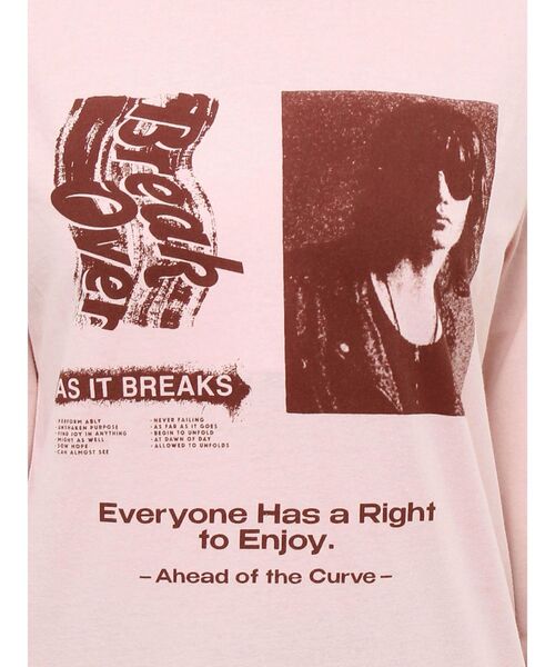 jouetie（ジュエティ）の「グランジカラーレイヤードロンT（Tシャツ/カットソー・レディース・ブラック/オフホワイト/ピンク・MEDIUM）」の15枚目の写真