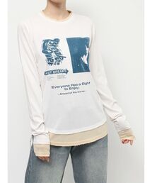 グランジカラーレイヤードロンT