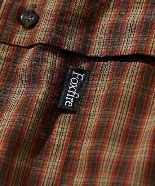 Foxfire（フォックスファイヤー）の「Foxfire/フォックスファイヤー 別注 フィッシングポケット ロングスリーブ チェックシャツ（シャツ/ブラウス・メンズ・ブラック/グレー/グリーン/オレンジ系・MEDIUM/LARGE）」の5枚目の写真