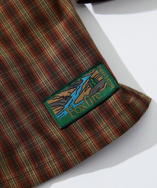 Foxfire（フォックスファイヤー）の「Foxfire/フォックスファイヤー 別注 フィッシングポケット ロングスリーブ チェックシャツ（シャツ/ブラウス・メンズ・ブラック/グレー/グリーン/オレンジ系・MEDIUM/LARGE）」の8枚目の写真