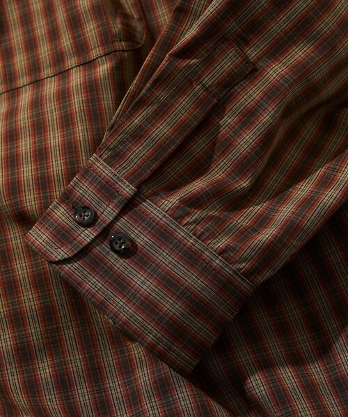 Foxfire（フォックスファイヤー）の「Foxfire/フォックスファイヤー 別注 フィッシングポケット ロングスリーブ チェックシャツ（シャツ/ブラウス・メンズ・ブラック/グレー/グリーン/オレンジ系・MEDIUM/LARGE）」の9枚目の写真