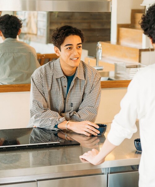 Foxfire（フォックスファイヤー）の「Foxfire/フォックスファイヤー 別注 フィッシングポケット ロングスリーブ チェックシャツ（シャツ/ブラウス・メンズ・ブラック/グレー/グリーン/オレンジ系・MEDIUM/LARGE）」の10枚目の写真