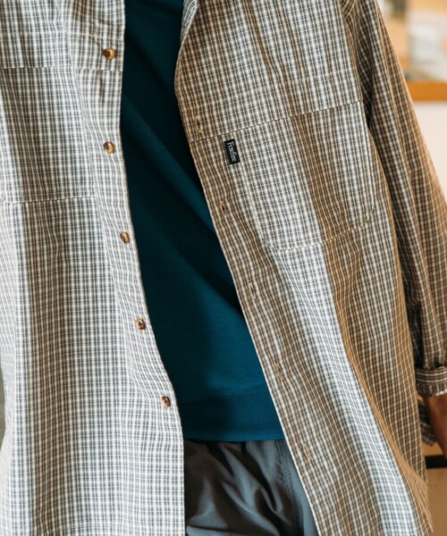 Foxfire（フォックスファイヤー）の「Foxfire/フォックスファイヤー 別注 フィッシングポケット ロングスリーブ チェックシャツ（シャツ/ブラウス・メンズ・ブラック/グレー/グリーン/オレンジ系・MEDIUM/LARGE）」の16枚目の写真