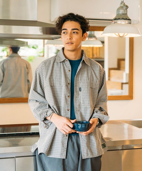 Foxfire（フォックスファイヤー）の「Foxfire/フォックスファイヤー 別注 フィッシングポケット ロングスリーブ チェックシャツ（シャツ/ブラウス・メンズ・ブラック/グレー/グリーン/オレンジ系・MEDIUM/LARGE）」の18枚目の写真