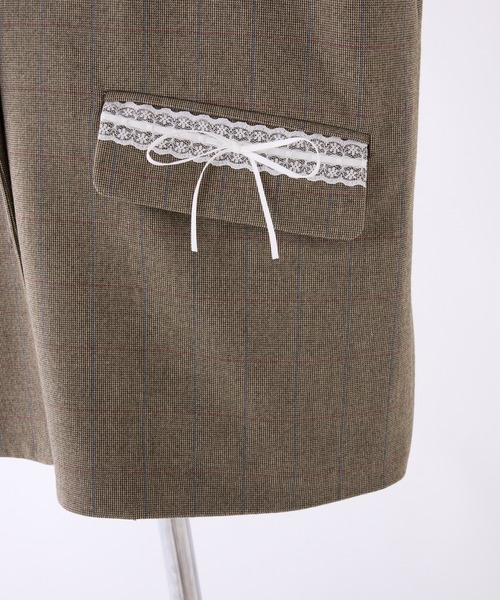 one after another NICE CLAUP（ワンアフターアナザーナイスクラップ）の「テーラードジャケット（テーラードジャケット・レディース・杢グレー/ブラウン系その他・FREE）」の7枚目の写真