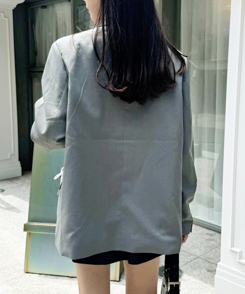 one after another NICE CLAUP（ワンアフターアナザーナイスクラップ）の「テーラードジャケット（テーラードジャケット・レディース・杢グレー/ブラウン系その他・FREE）」の3枚目の写真