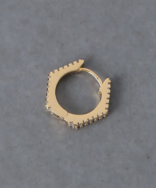 【セール】サイドパヴェ ヘキサゴン フープピアス（ピアス（両耳用））｜UNITED ARROWS（ユナイテッドアローズ）