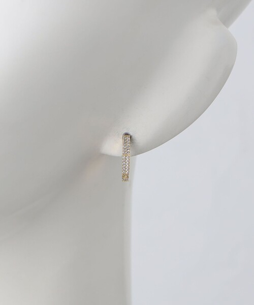 【セール】サイドパヴェ ヘキサゴン フープピアス（ピアス（両耳用））｜UNITED ARROWS（ユナイテッドアローズ）