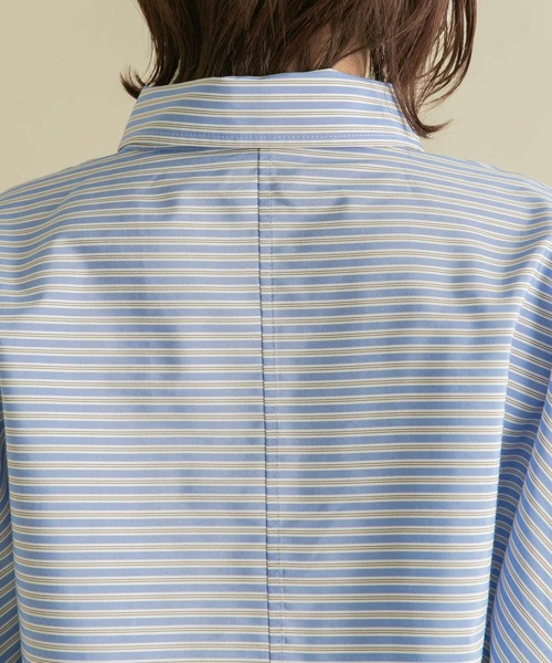 【セール】バイカラーヘムクロップドシャツ（シャツ/ブラウス）｜KBF（ケイビーエフ）