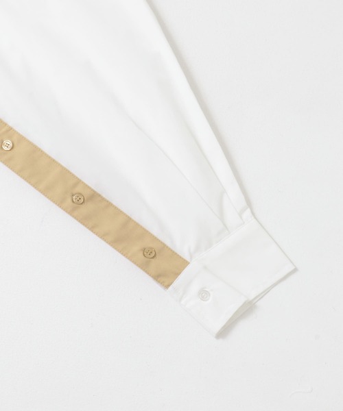 【セール】バイカラーヘムクロップドシャツ（シャツ/ブラウス）｜KBF（ケイビーエフ）
