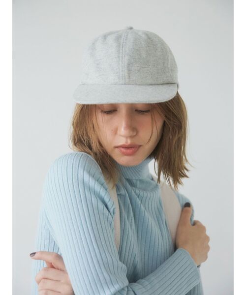 Ungrid(アングリッド)の「メルトンキャップ(キャップ・レディース・チャコールグレー/ライトグレー・FREE)」の2枚目の写真