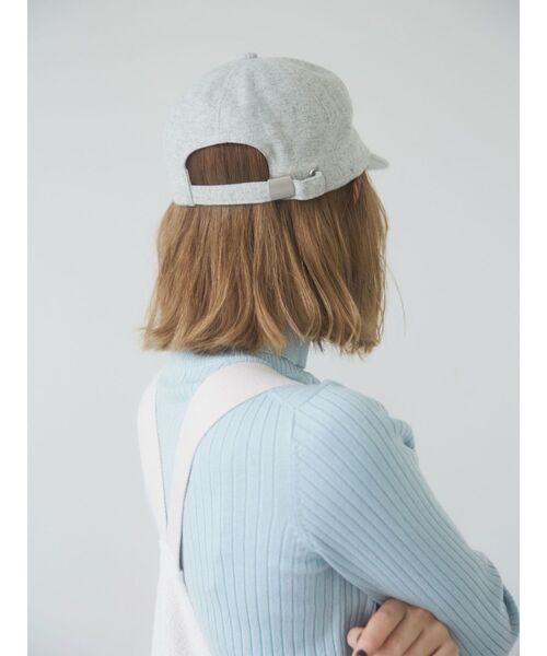Ungrid(アングリッド)の「メルトンキャップ(キャップ・レディース・チャコールグレー/ライトグレー・FREE)」の4枚目の写真