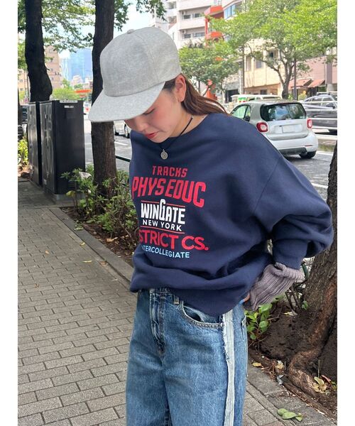 Ungrid(アングリッド)の「メルトンキャップ(キャップ・レディース・チャコールグレー/ライトグレー・FREE)」の5枚目の写真