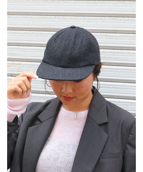 Ungrid(アングリッド)の「メルトンキャップ(キャップ・レディース・チャコールグレー/ライトグレー・FREE)」の7枚目の写真
