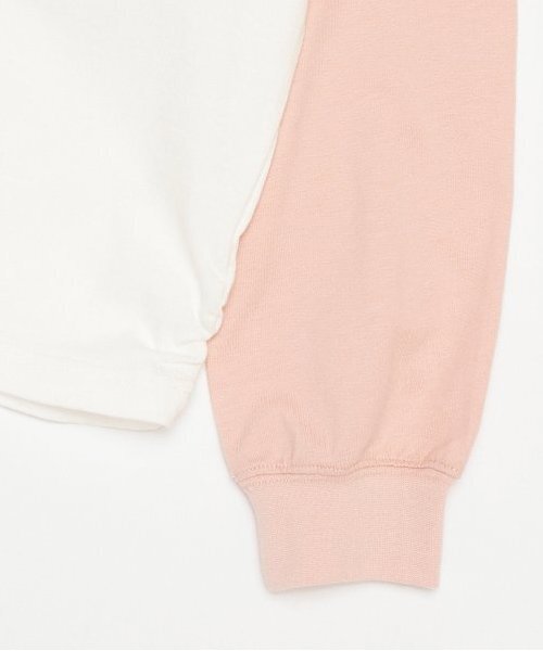 X-girl Stages（エックスガールステージス）の「ラインストーンロゴラグラン長袖Tシャツ（Tシャツ/カットソー・キッズ・ブラック/ピンク・80ｃｍ/90cm/100cm/110cm/120cm/130cm/140cm）」の6枚目の写真