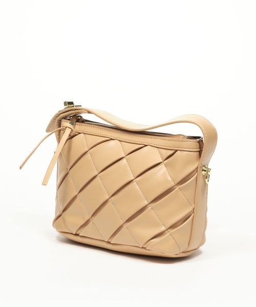 ZAKKA-BOX(ザッカボックス)の「スラッシュステッチ2WAYショルダーバッグ(ショルダーバッグ・レディース・ブラック/ベージュ/アイボリー・FREE)」の10枚目の写真