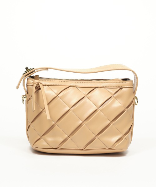 ZAKKA-BOX(ザッカボックス)の「スラッシュステッチ2WAYショルダーバッグ(ショルダーバッグ・レディース・ブラック/ベージュ/アイボリー・FREE)」の21枚目の写真