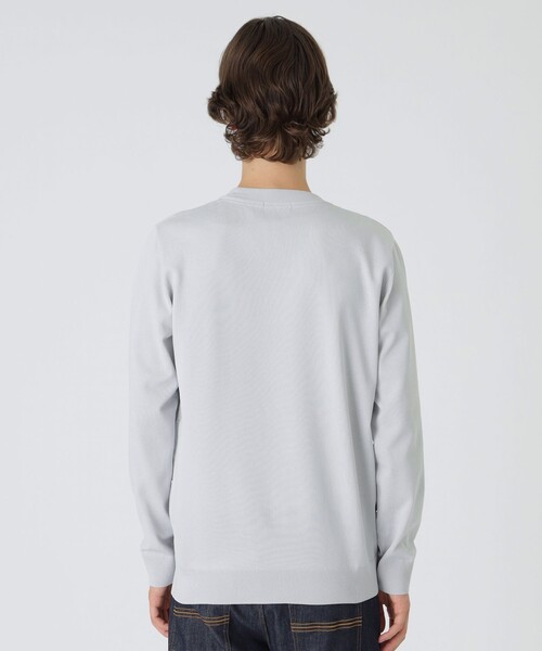 BLACK LABEL CRESTBRIDGE（ブラックレーベル・クレストブリッジ）の「コンフィーシャドーチェックニット（ニット/セーター・メンズ・ホワイト系その他/ネイビー/ブルー系その他4/ブラック・XL/L/M）」の7枚目の写真